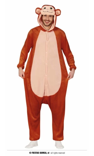 Monkey Pyjama Onesie - Adult Size Large (52-54)