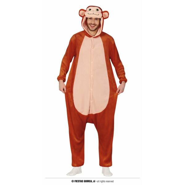 Monkey Pyjama Onesie - Adult Size Large (52-54)