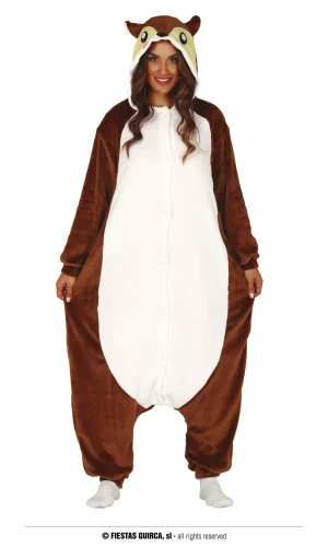 Squirrel Kigurumimi Onesie - Adult Size Large (42 44)