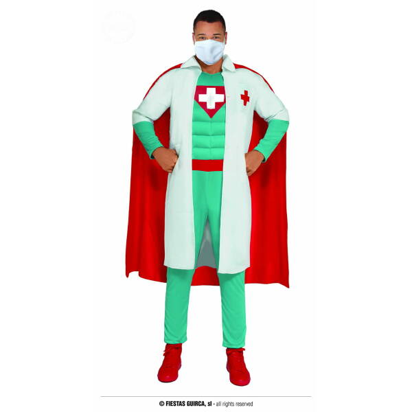 Muscle Chest Superhero Doctor - Adult Size Large (52-54)
