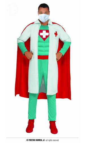 Muscle Chest Superhero Doctor - Adult Size Medium (48-50)