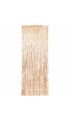 Rose Gold Fringe Door Curtain - 3ft x 8ft
