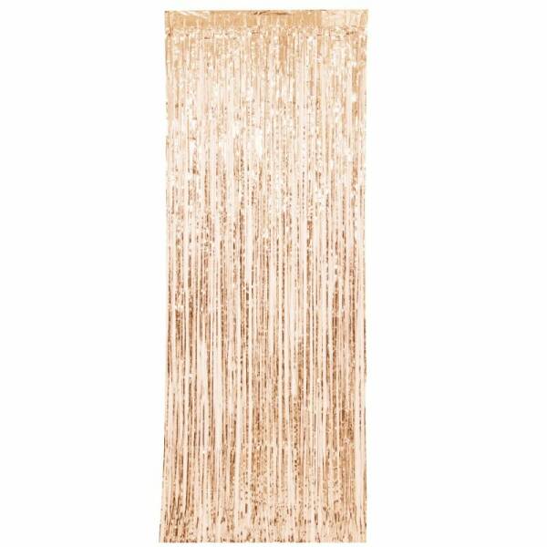 Rose Gold Fringe Door Curtain - 3ft x 8ft