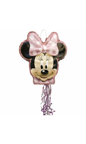 Disney Minnie Shaped Drum Pull Pinata