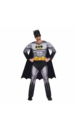 Official Licensed Muscle Chest Batman Classic - Adult Size Large