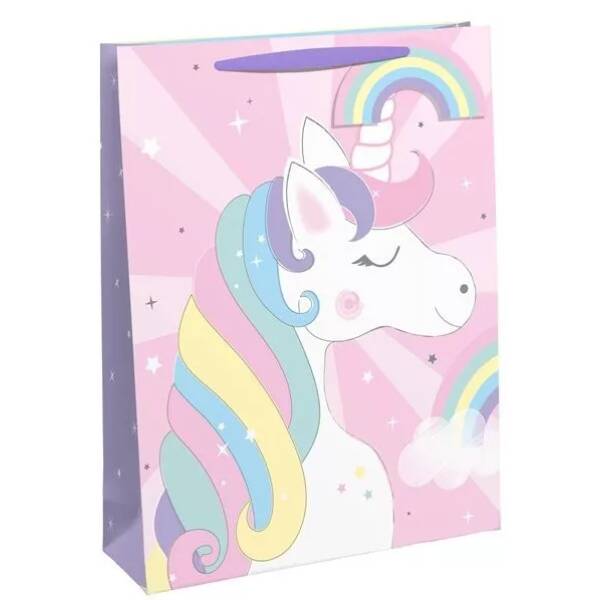 Magical Unicorn Paper Gift Bag - 25cm x 22cm