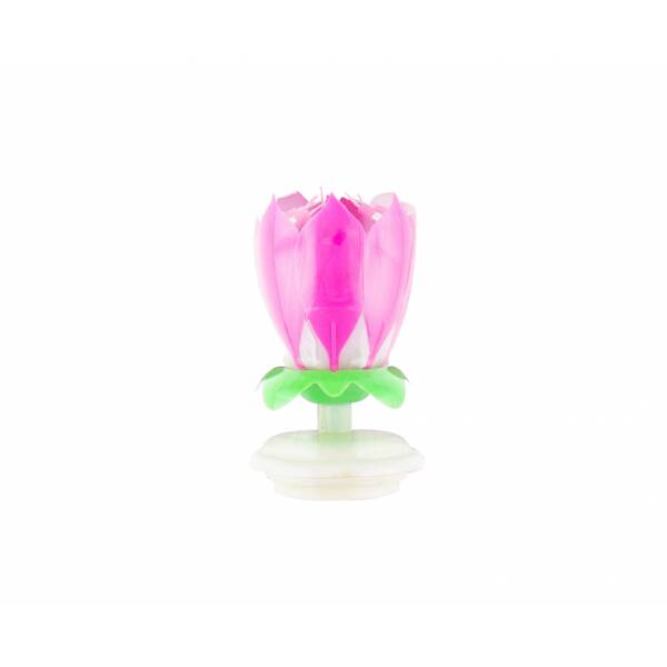 Music Flower Candle - Pink