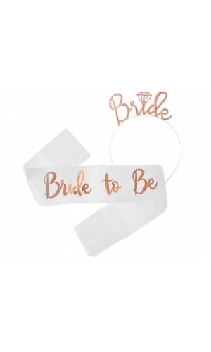 Hens Party Sash & Headband Set Bride to Be