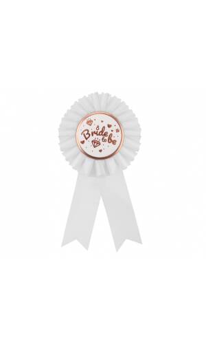 Bride to Be Ribbon Award - White