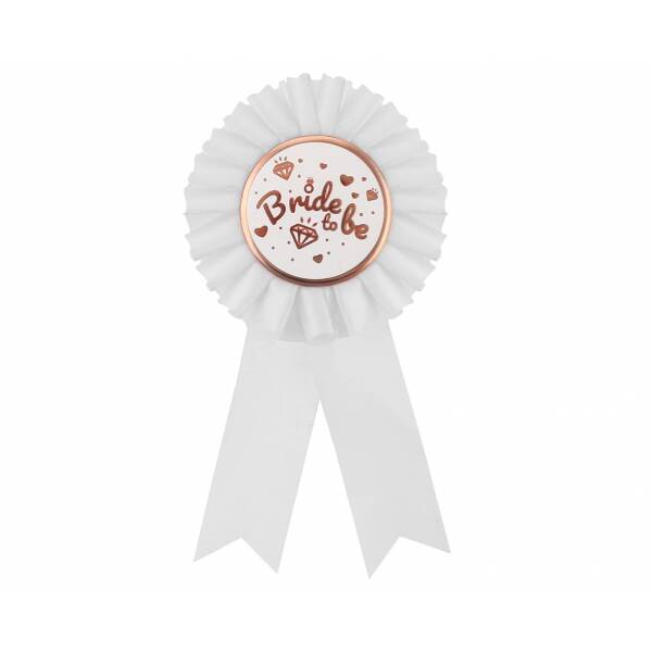 Bride to Be Ribbon Award - White