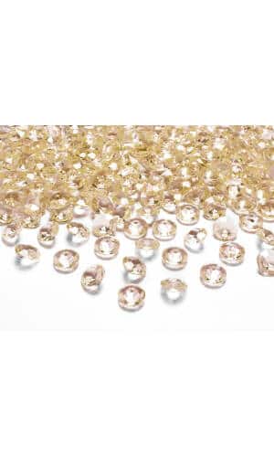 Diamond Confetti, Gold, 12mm (1 pkt / 100 pc.)