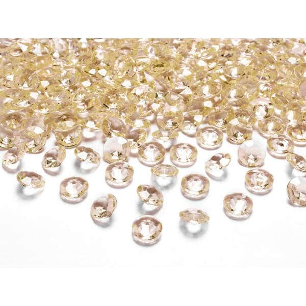 Diamond Confetti, Gold, 12mm (1 pkt / 100 pc.)