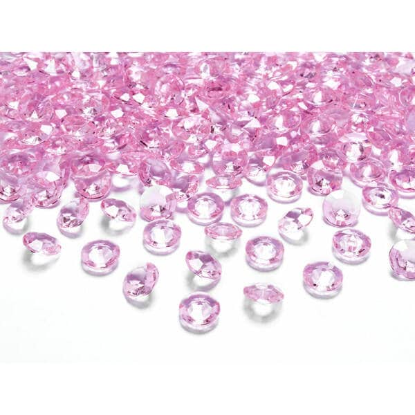 Diamond Confetti, Light Pink, 12mm (1 pkt / 100 pc.)
