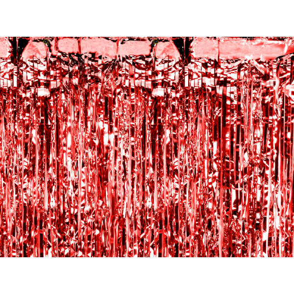 Party Backdrop Curtain Red, 90 x 250cm