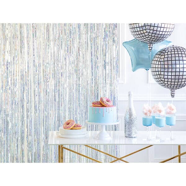 Party Backdrop Curtain Holographic, 90 x 250cm