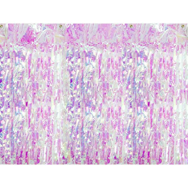 Party Backdrop Curtain Iridescent, 90 x 250cm