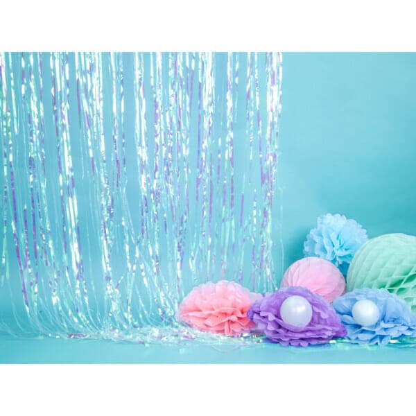Party Backdrop Curtain Iridescent, 90 x 250cm