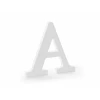 Wooden Letter A, White, 21.5x20cm