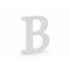 Wooden Letter B, White, 16.5x20cm