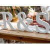 Wooden Letter S, White, 14x20cm