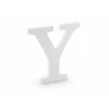 Wooden Letter Y, White, 19x20M