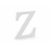 Wooden Letter Z, White, 17x20cm