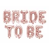 Foil Balloon Bride To Be, 340x35cm, Rose Gold