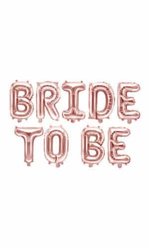 Foil Balloon Bride To Be, 340x35cm, Rose Gold