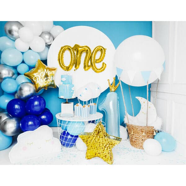 Foil Balloon One, 66x37cm, Gold
