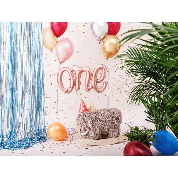 Foil Balloon One, 66x37cm, Rose Gold