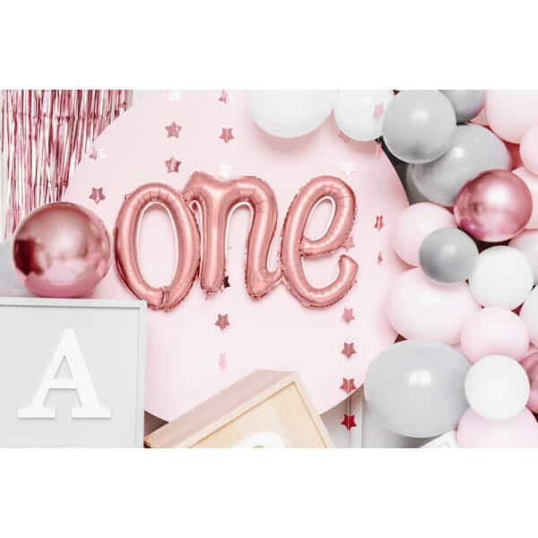 Foil Balloon One, 66x37cm, Rose Gold