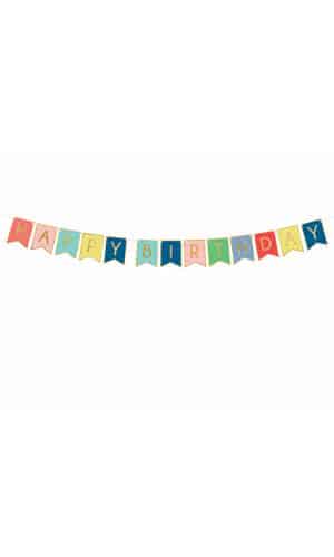 Banner Happy Birthday, Mix, 15 x 175 cm
