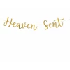 Banner Heaven Sent, Gold, 14.5x85cm