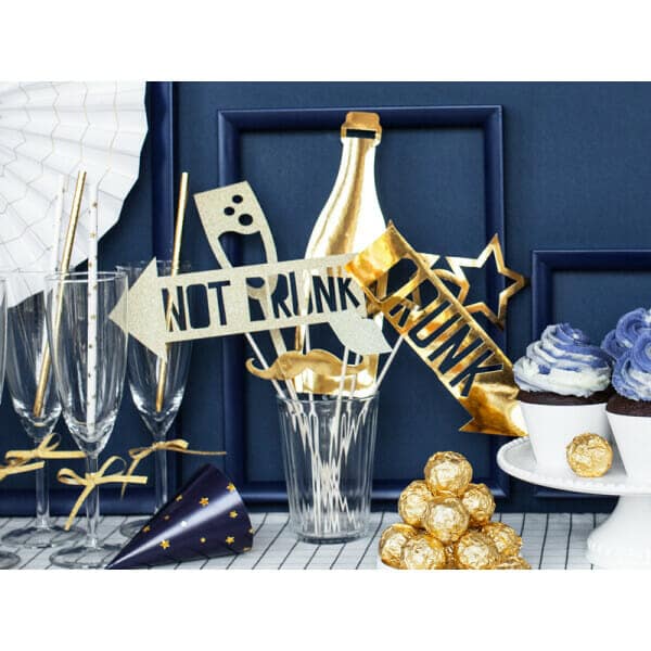 Photo Props Let's Celebrate, Mix, Gold (1 pkt / 8 pc.)