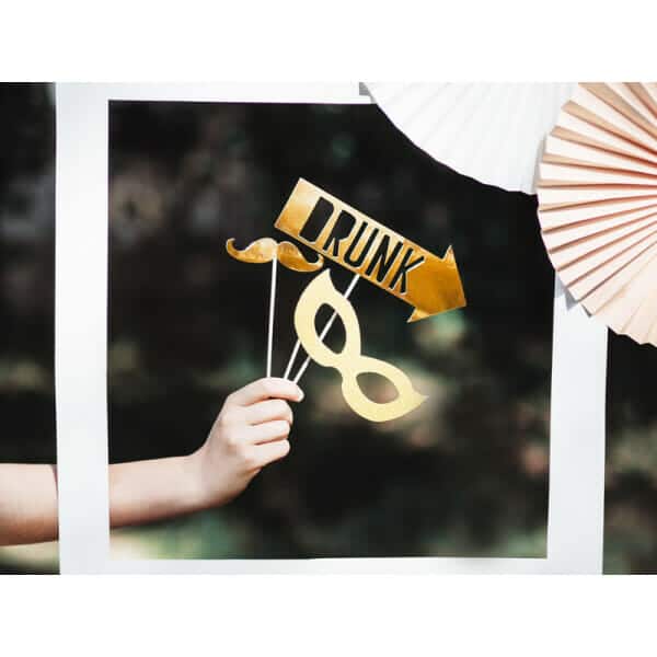 Photo Props Let's Celebrate, Mix, Gold (1 pkt / 8 pc.)