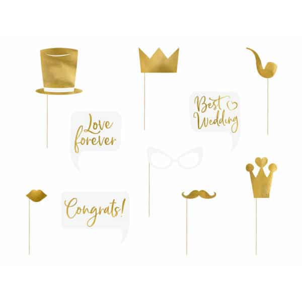 Wedding Photo Props, Mix (1 pkt / 10 pc.)