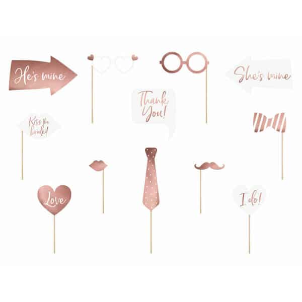 Wedding Photo Props, Mix (1 pkt / 12 pc.)
