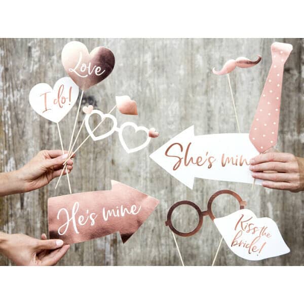 Wedding Photo Props, Mix (1 pkt / 12 pc.)