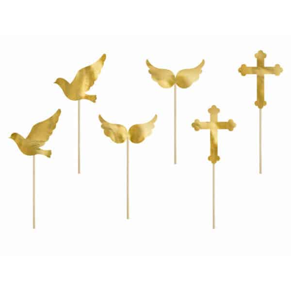 Cupcake Toppers First Communion, 8.5-11 cm (1 pkt / 6 pc.)