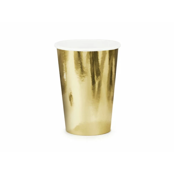 Cups, Gold, 220ml (1 pkt / 6 pc.)