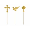 Cake Toppers First Communion, Gold, 31.5cm (1 pkt / 6 pc.)