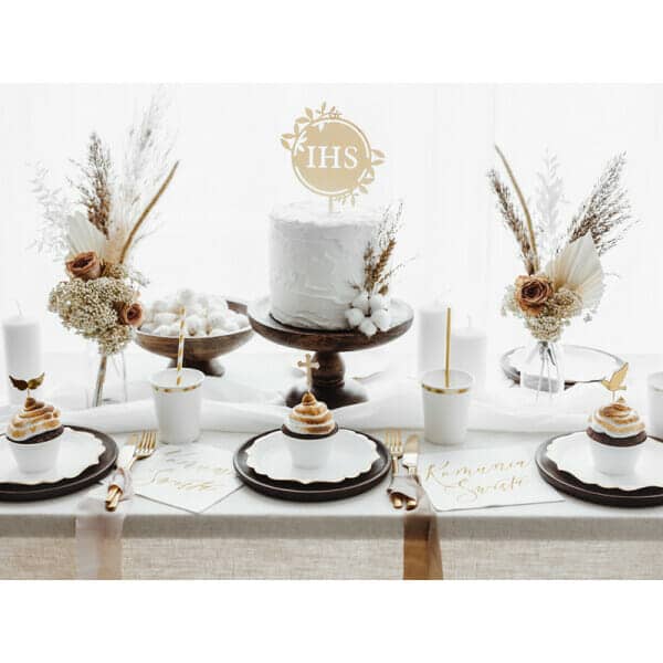 Wooden Cake Topper Ihs, 23cm