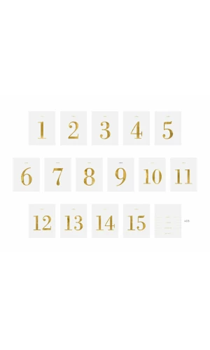 Table Numbers - Set Of Labels, 9.5x12cm (1 pkt / 30 pc.)