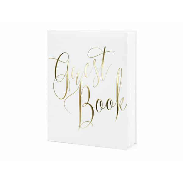 Guest Book, 20x24.5cm, White, 22 Pages