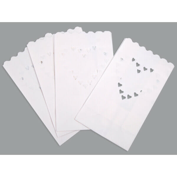 Lanterns, Candle Bags, 15 x 9 x 26cm (1 pkt / 10 pc.)