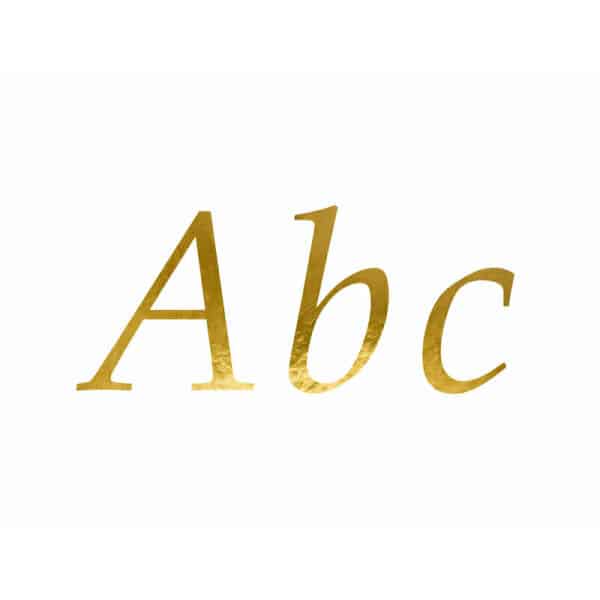 Letter Stickers, Gold