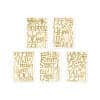 Letter Stickers, Gold