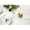 Table Runner - Printed Organza, Cream, 0.36 x 9M