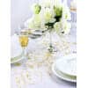 Table Runner - Printed Organza, Cream, 0.36 x 9M