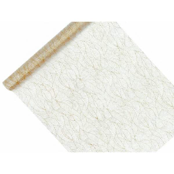 Table Runner - Printed Organza, White, 0.48 x 9M